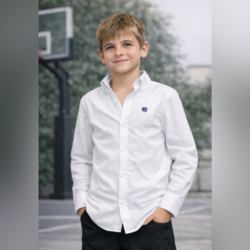 Lauren Ralph Lauren White Button-Up Shirt